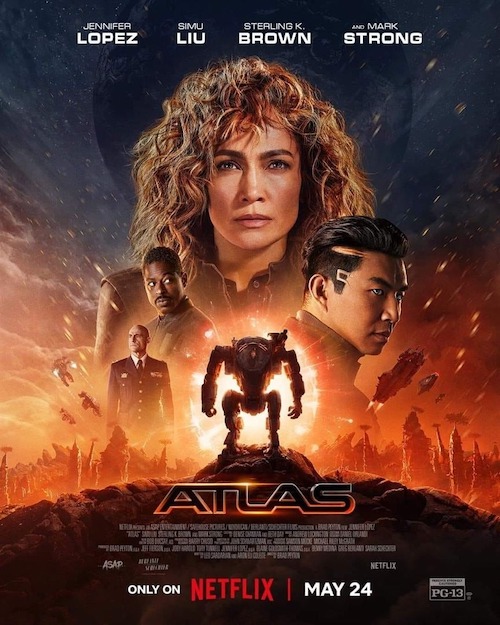 Atlas film affiche réalisé par Brad Peyton